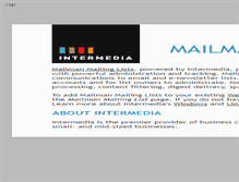 Tablet Screenshot of mailman.intermedia.net